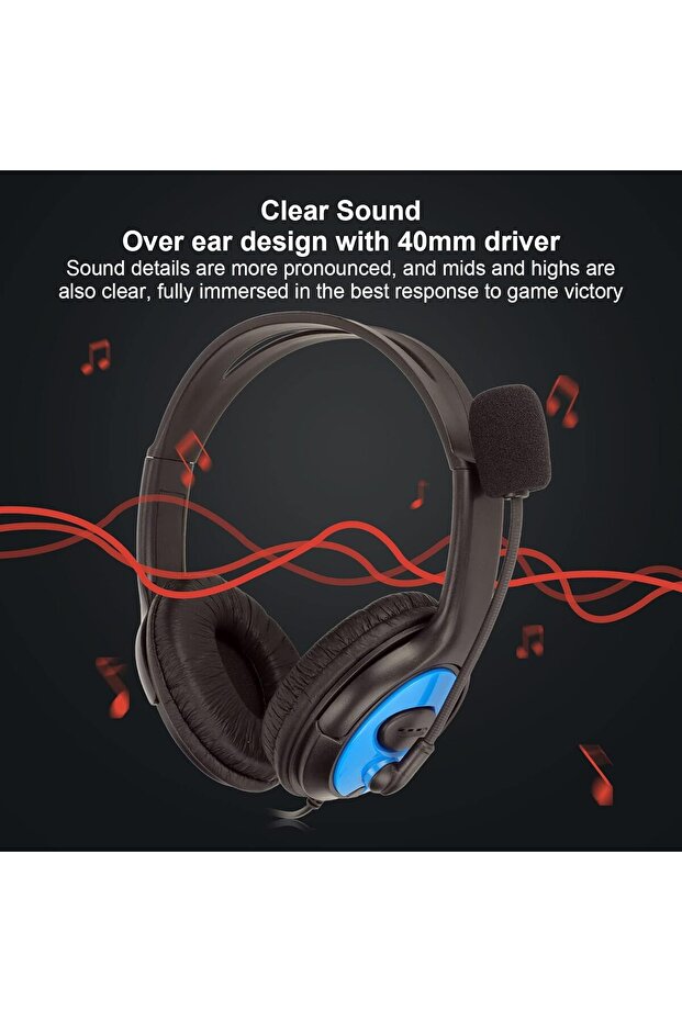 Game Headphones, featuring a microphone design and marketed for use with games and mobiles. - 6