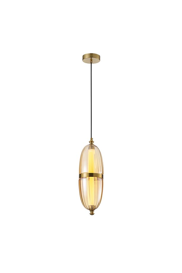 Aleya 6 Watt 3000K Ledli Bal Camlı Tekli Sarkıt Led Avize - 3