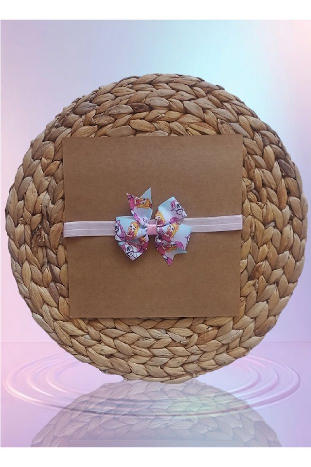Baby Girl Princess Printed Ribbon Hair Band