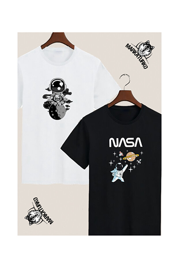 Astronaut Special Design Printed 2-Pack T-Shirt 3540-42