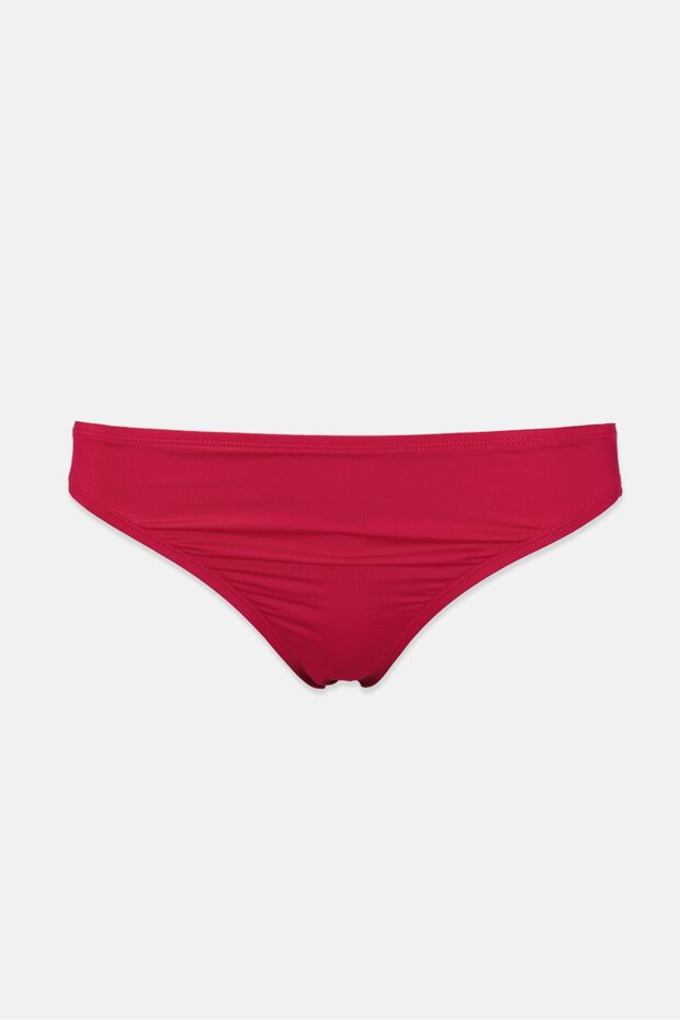 بيكيني نسائي سادة من الأسفل، لون أحمر - 1