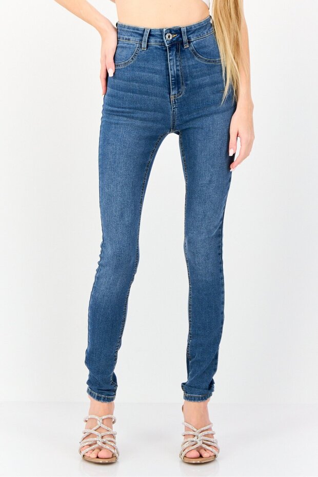 Women Regular Fit Washed Stretchable Jeans, Blue