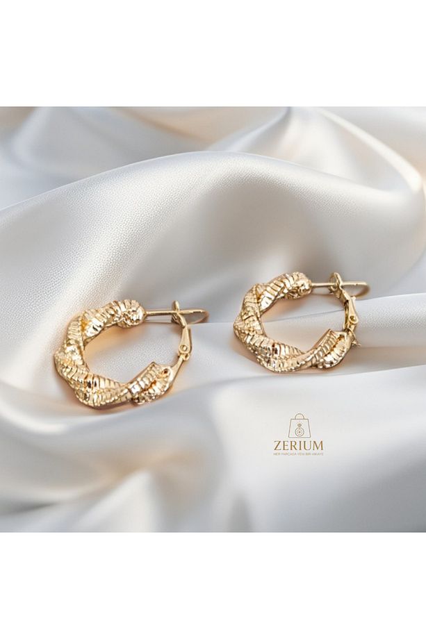 Hasır Doku Şıklığı – Premium Kadın Küpe - 7