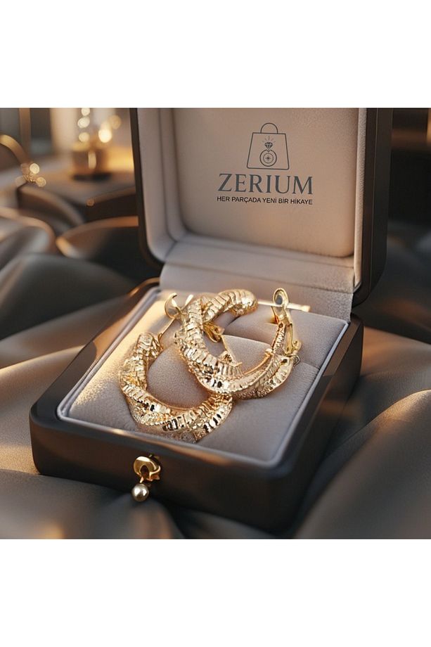 Hasır Doku Şıklığı – Premium Kadın Küpe - 5