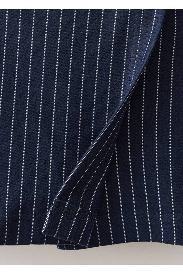 Çizgili şort etek - 6