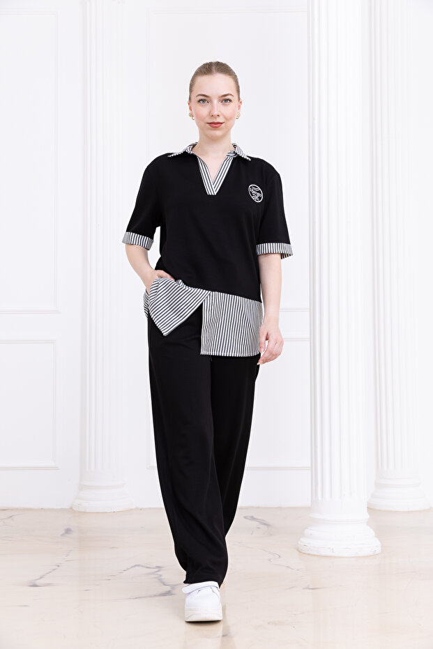 MODAL GARNİLİ ALT UST EŞOFMAN TAKIMI - 6