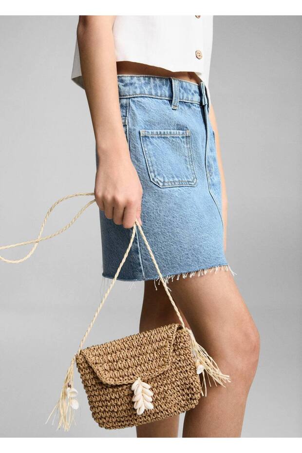 Kısa denim etek - 7