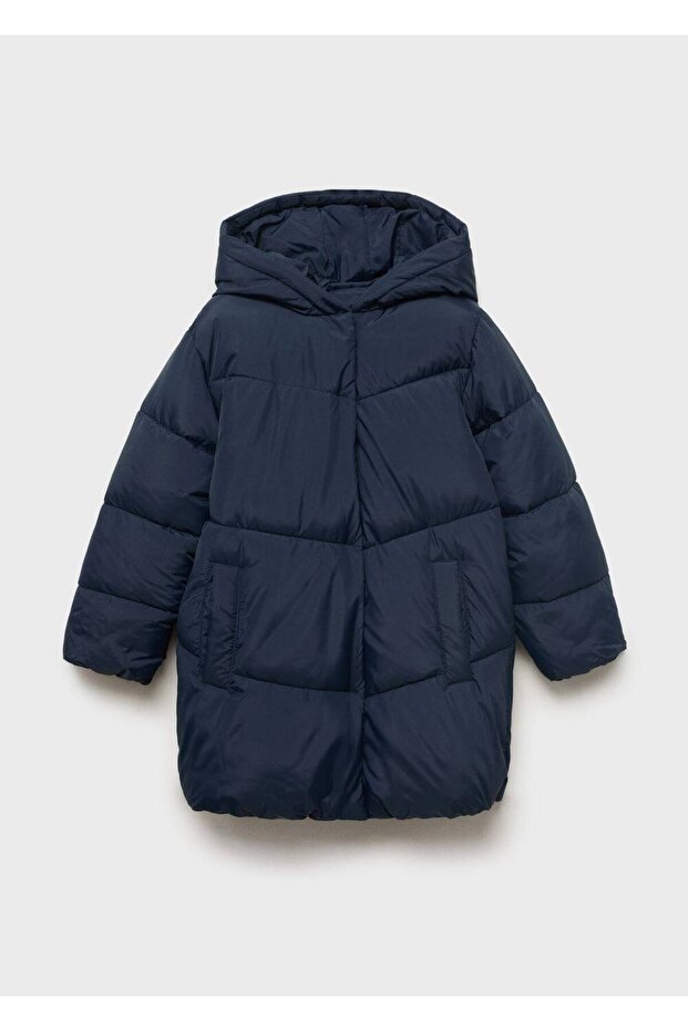 Kapüşonlu kapitone anorak - 3
