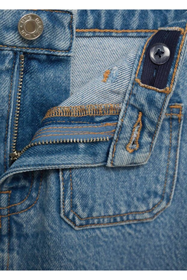 Kısa denim etek - 5