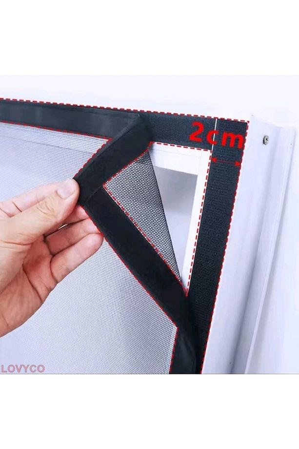 6 Mt Fransız Balkon İçin Yapışkanlı Yedek Cırtbant Tül Sineklik Cırt Bandı 2 Cm Genişlik(TÜL YOKTUR) - 2