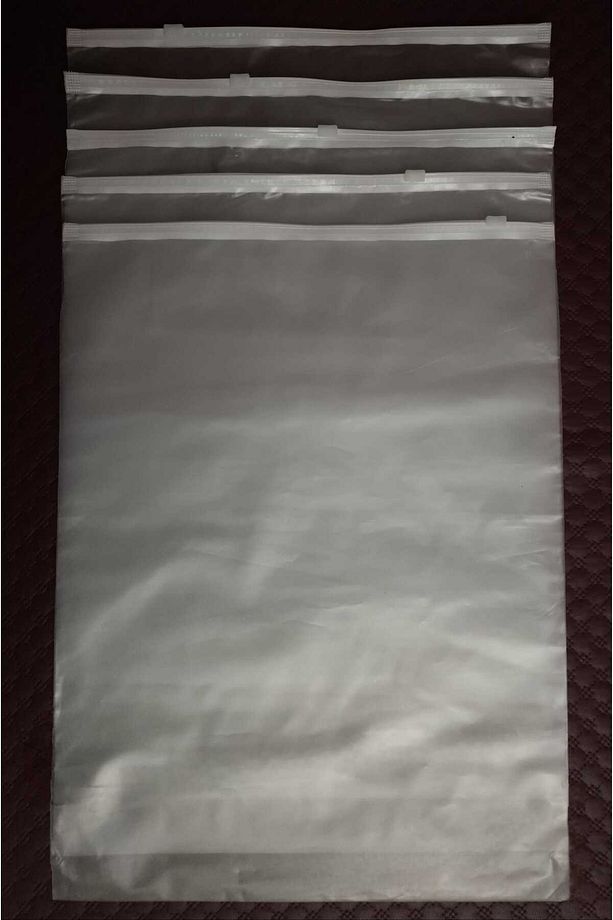 Buzlu 29,5 X40 Cm Tekstil Poşeti Kilitli Fermuarlı Poşet 1 Pakette 5 Adet - 2