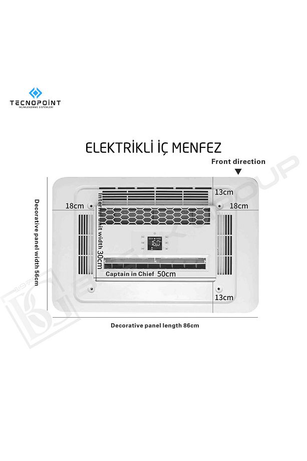 24 VOLT ÇİFT FAN FIRÇASIZ MOTOR TAVAN TİPİ KLİMA - 3