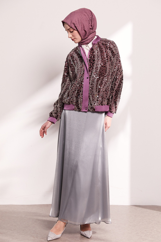 Işıltılı Bomber Ceket - 2