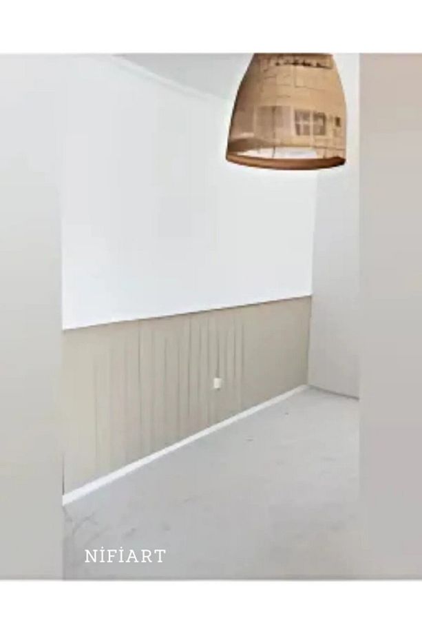 Dekoratif, Duvar Çıtası, Ahşap Duvar Paneli, Boyanabilir, 5 mm Ham Mdf, (1 ADET), 54 X 105 - 6
