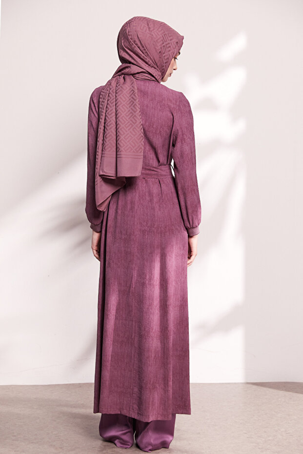 Fermuarlı Bomber Pardösü - 6