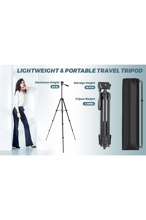 idealSTORE Multifunctional 4 in 1 Telescopic Tripod, For Phone, Camera, Includes Remote Control - 3