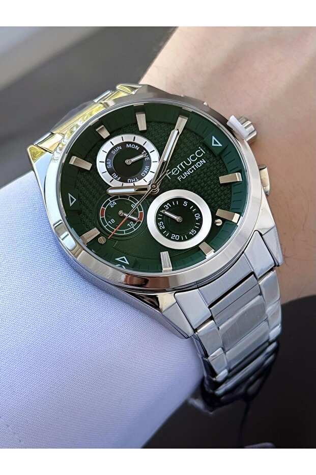 Men's Functions Active Metal Cord Wrist Watch