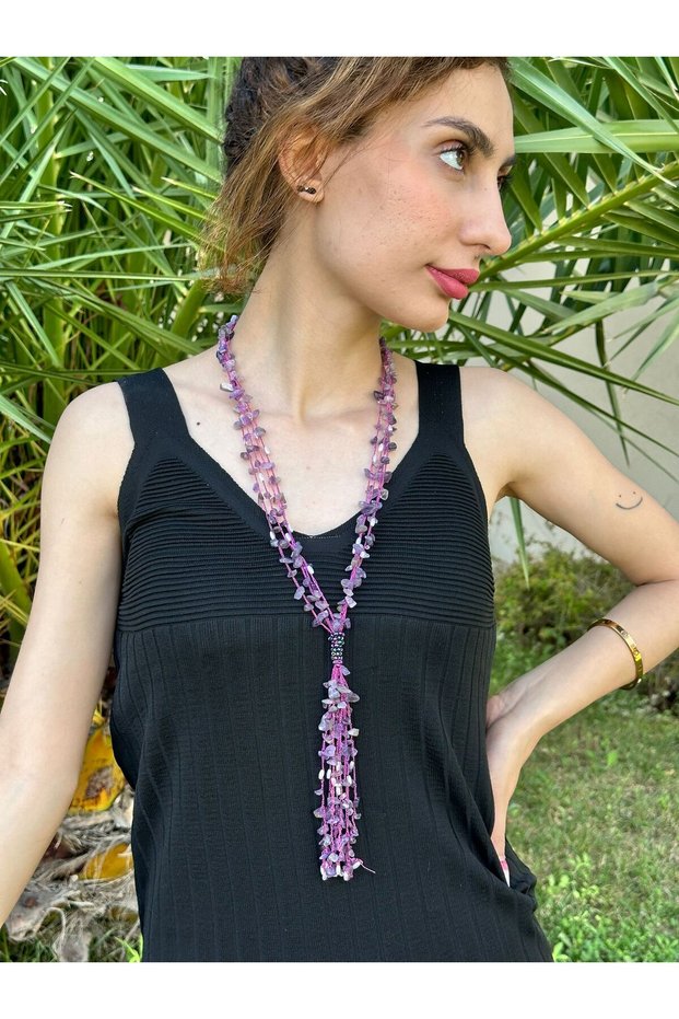 Beadwork Women's Long Necklace 50 cm