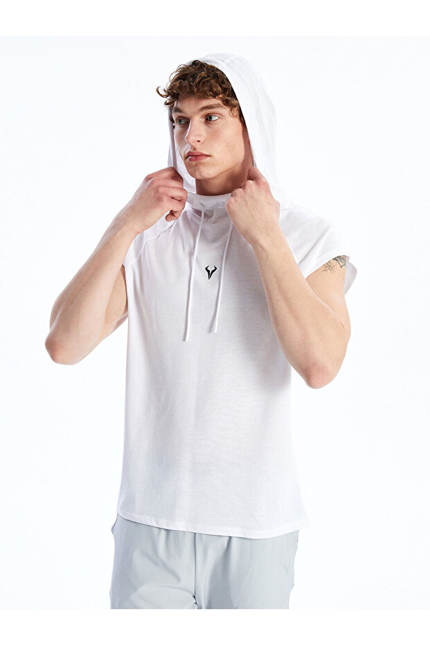 Nevavm with a Difference Hooded Printed Men's Sleeveless T-Shirt