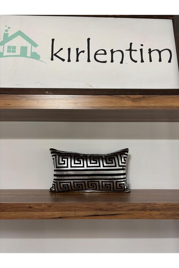Silver Foil Printed Maze Pattern-Pillow Case