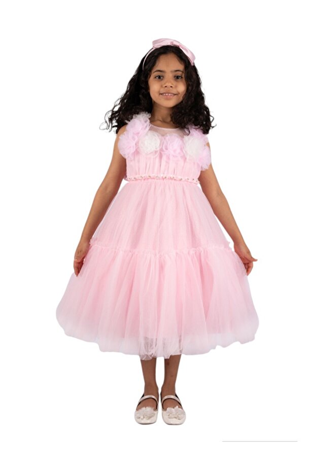 D' Daniela - Evelyn Flower Pink with Headband
