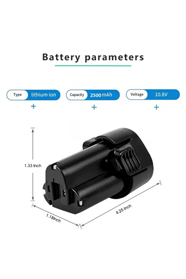 Marka Mak WT01W 10.8V 2.5Ah Muadil Batarya - 2
