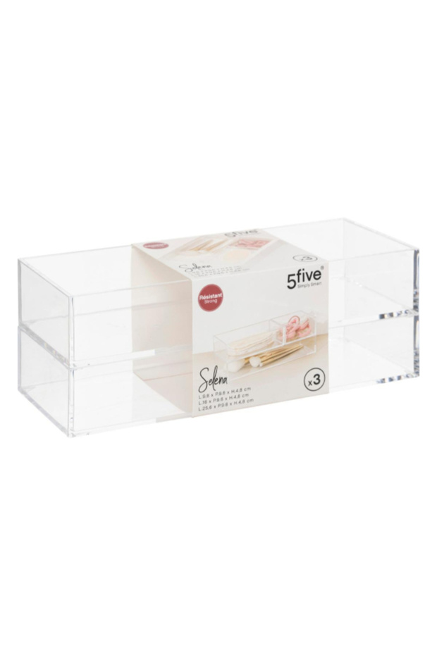 صينية سيلينا مستطيلة الشكل بثلاث حجرات - 2