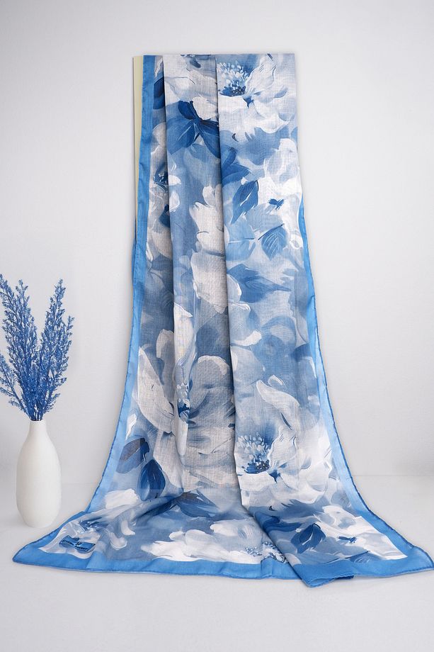 LUMORA ÇİÇEK SOFT PAMUKLU ŞAL - 1