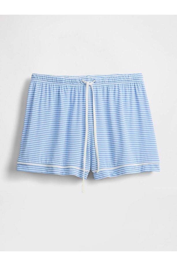 Kadın Mavi Modal Pijama Şort - 2