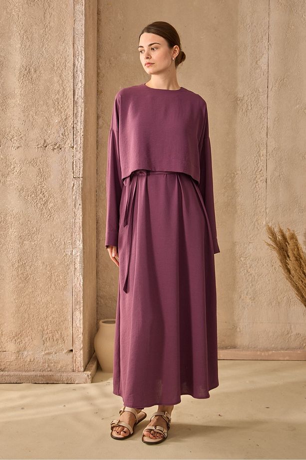 Bloom Elbise Lila - 4
