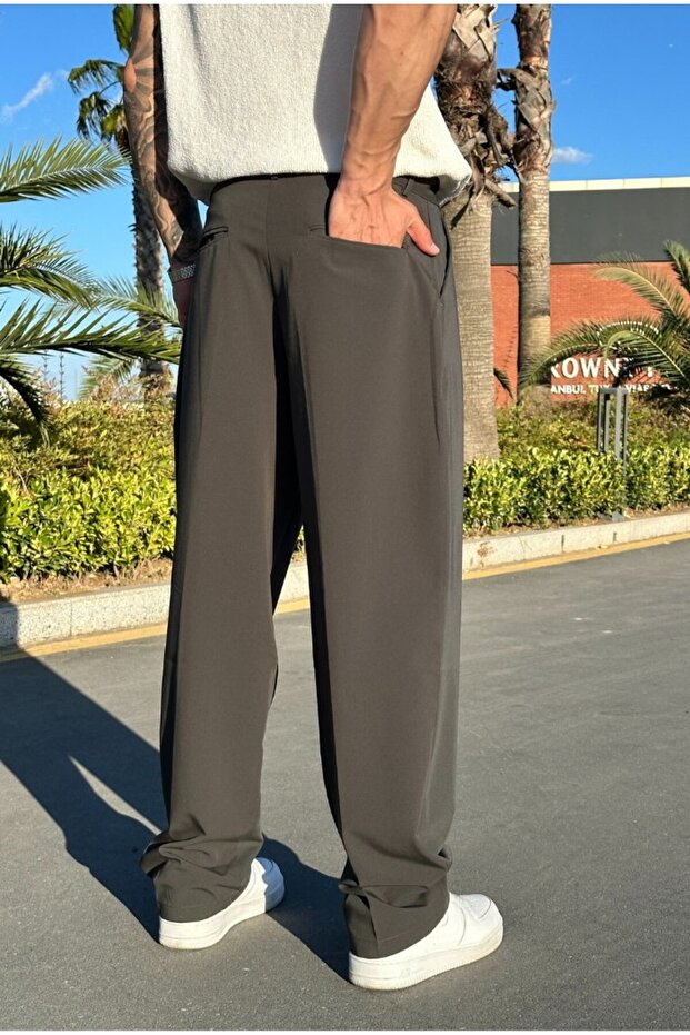 Premium Basic Oversize Kumaş Pantolon - 6