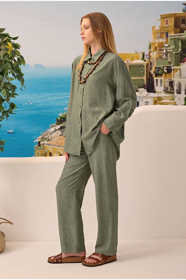 Rahat Kesim Basic Takım Koyu Çağla - 3