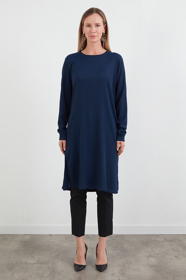 Fullamodest Basic Yanları Yırtmaçlı Tunik - 6