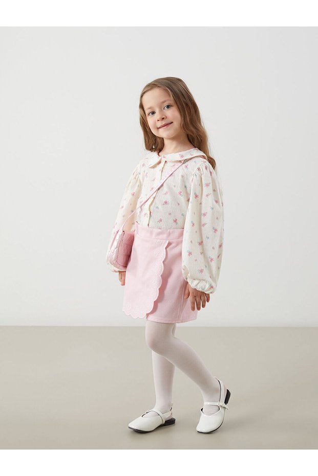 New Season Elastic Waist Nakisli Girl's Short Skirt - S5As10Z1