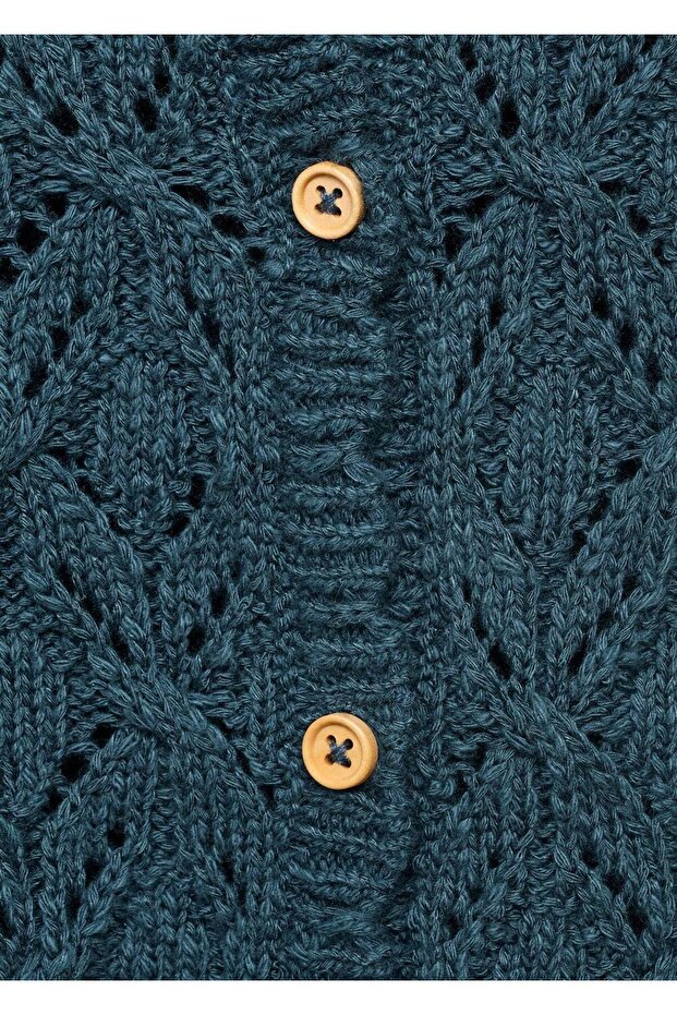 İşlemeli triko hırka - 3