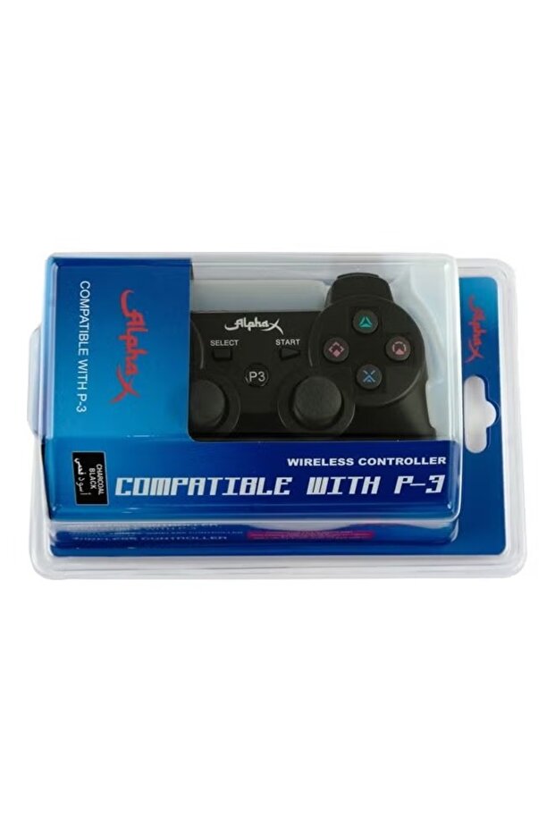 وحدة تحكم بلاي ستيشن 3 دوال شوك اللاسلكية ألفا- أسود - 4