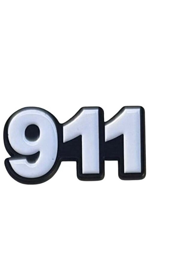 ملصق معدني ذاتي اللصق للهواتف المحمولة 911