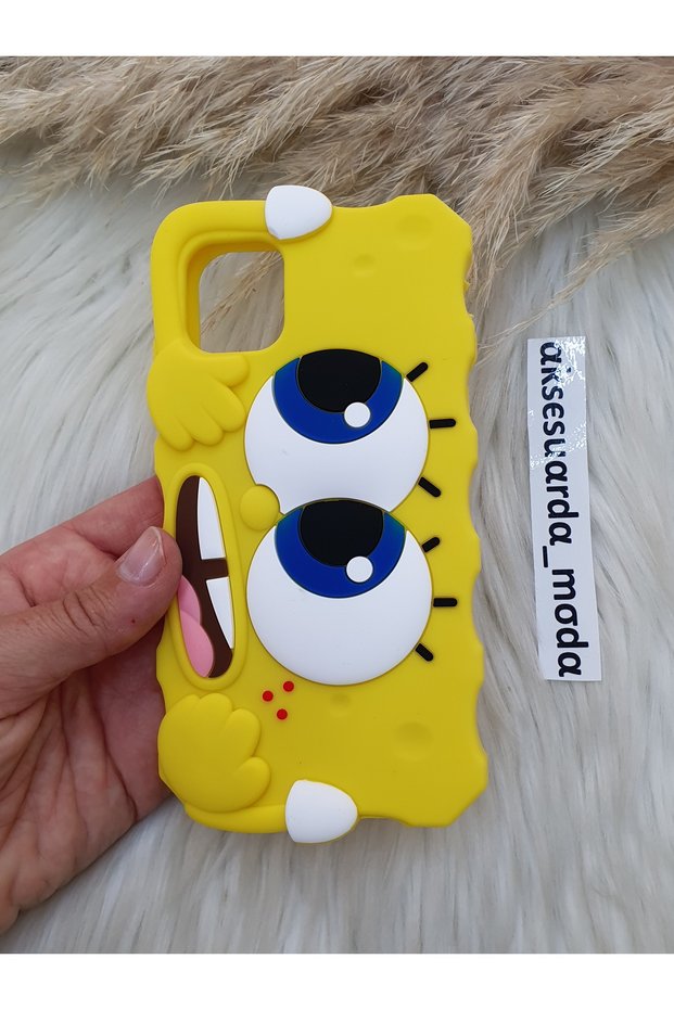 iPhone 11 Compatible Spongebob Figure Soft Dough Silicone Luxury Case Cover