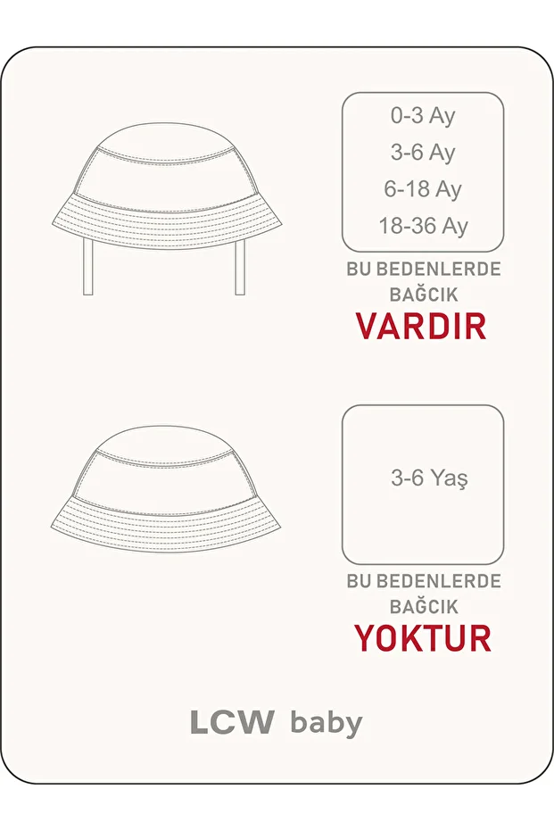 Basic Erkek Bebek Bucket Şapka - 2
