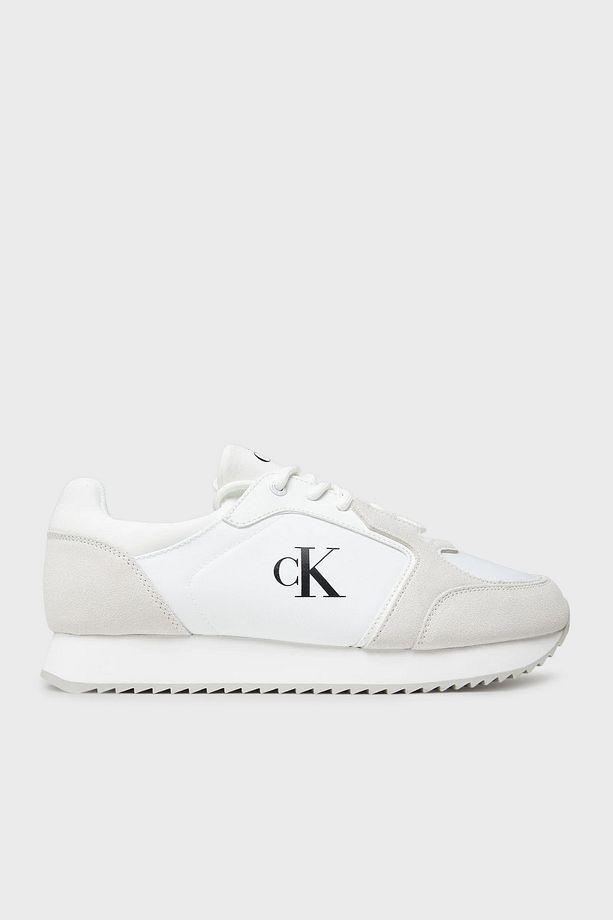 Logolu Süet Detaylı Sneaker Ayakkabı YM0YM0132601W Erkek AYAKKABI YM0YM01326 01W - 1