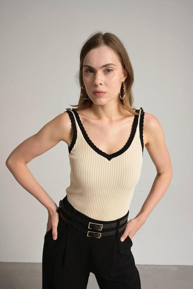 Kadın triko bluz - 4