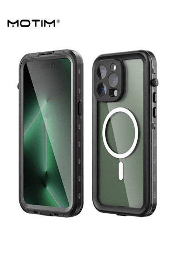جراب ماج سيف لهاتف iPhone 14، جراب حماية كامل مقاوم للماء مع غطاء واقي للشاشة لهاتف iPhone 14
