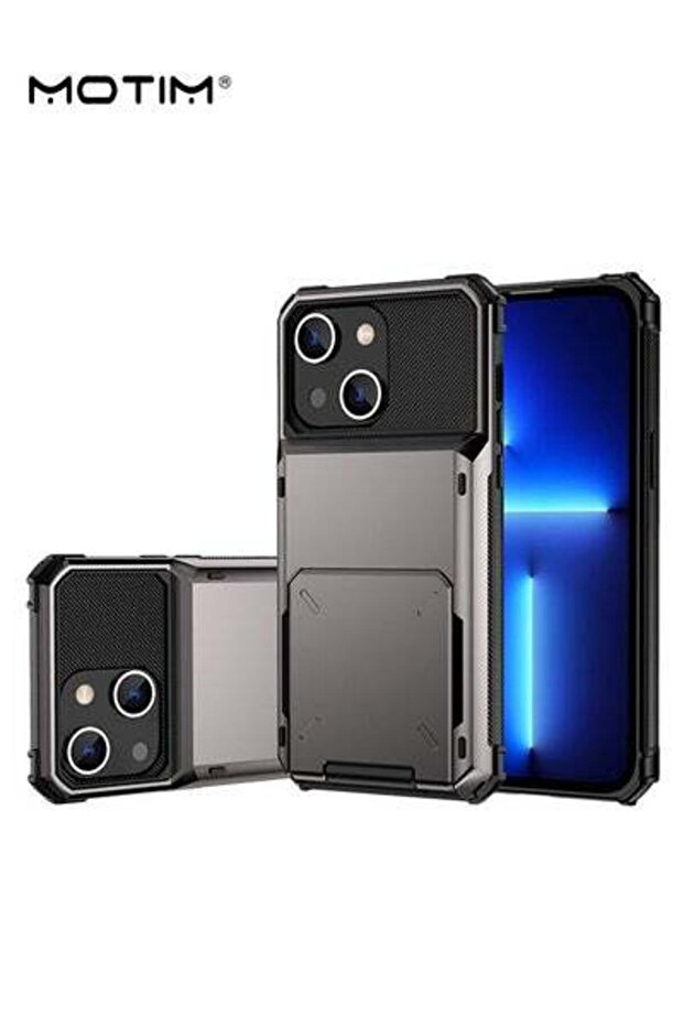 جراب محفظة لهاتف iPhone 14 Pro مع حامل لبطاقة الائتمان جراب واقٍ شديد التحمل للهاتف