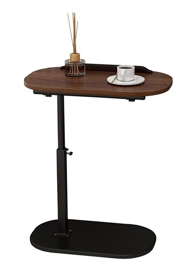 طاولة جانبية قابلة للرفع بتصميم أريكة ريترو إسكندنافية، طاولة جانبية قابلة للتحريك لغرفة المعيشة - 1