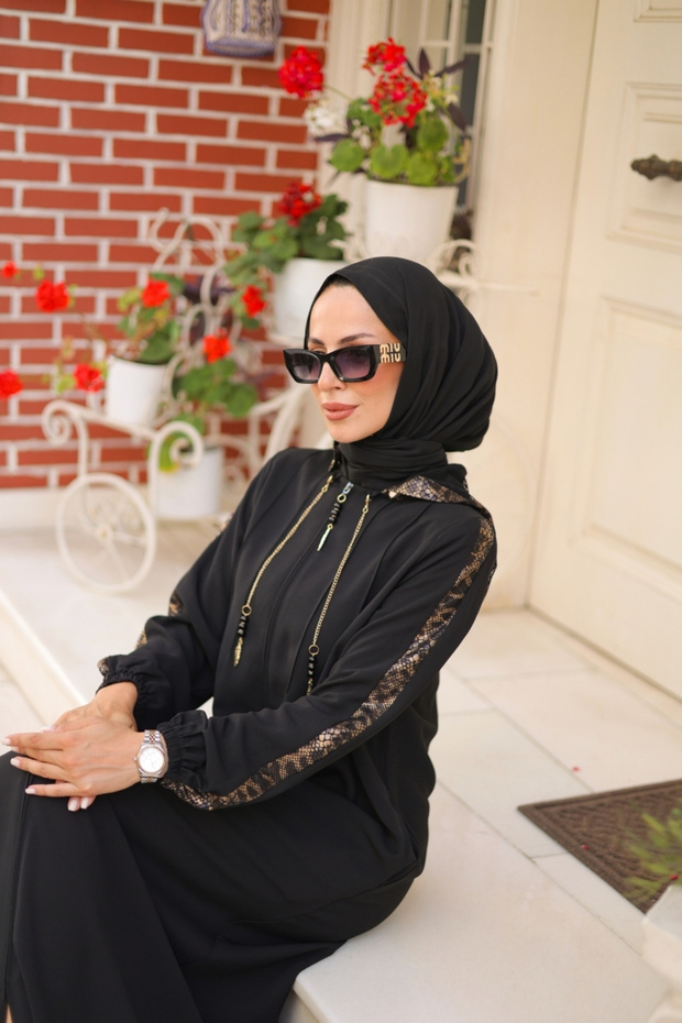 Leyla Kapüşonlu Ferace - 8