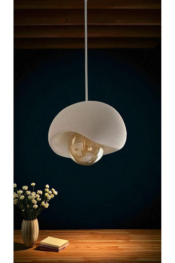 Luna Curve Modern, Cam Küreli Salon, Mutfak ve Yatak Odası İçin Sarkıt Lamba, Avize - 6