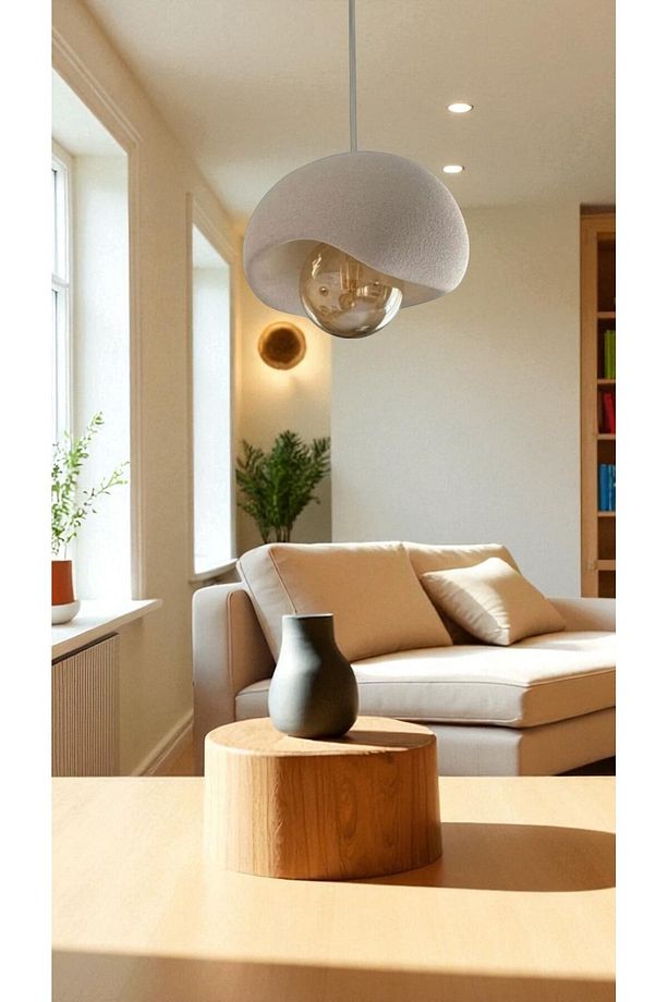 Luna Curve Modern, Cam Küreli Salon, Mutfak ve Yatak Odası İçin Sarkıt Lamba, Avize - 2