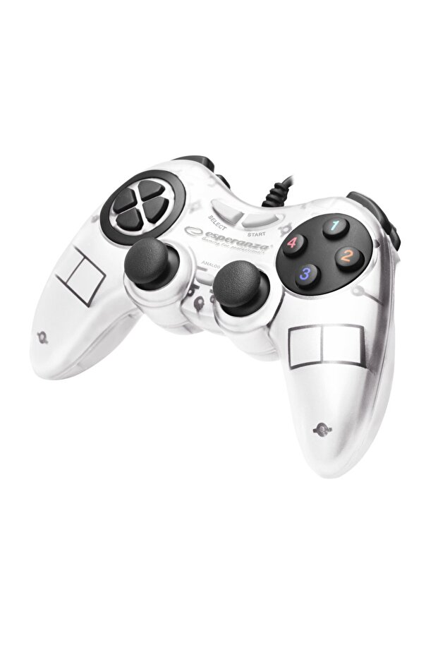 EGG105W Fighter Controller, with vibration, PC, White - 1