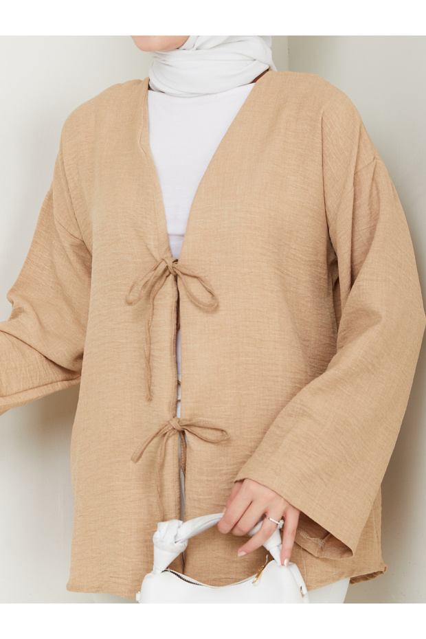 Sofya Keten Tesettür Kadın Gömlek - 2