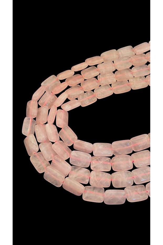 10X14 mm Pink Quartz Stone String